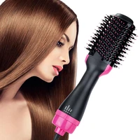 hair dryer hot air brush styler and volumizer hair straightener curler comb roller one step electric ion blow dryer brush