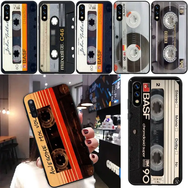 

Cassette Tape Retro Style Phone Case For Xiaomi 11 10 12Spro A2 A2lite A1 9 9SE 8Lite 8explorer F1 Poco 12S Ultra Cove