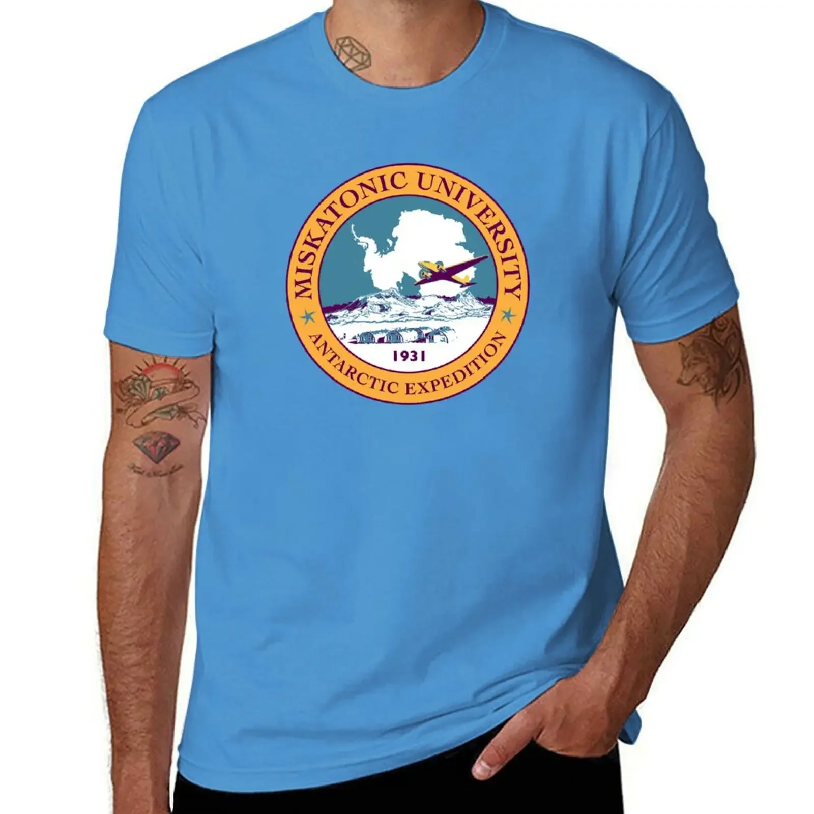 Футболка Miskatonic для колледжа с экспедицией в Антарктическом стиле 1931