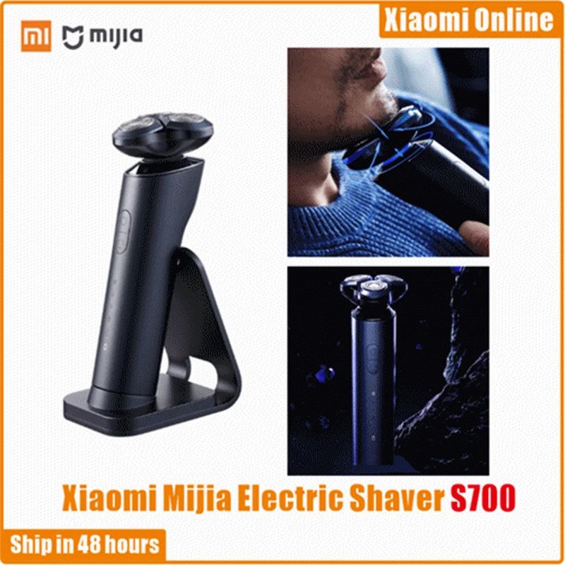 

Xiaomi Mijia Electric Shaver S700 Razor Beard Machine Men's Trimmer IPX7 Waterproof Blade 3 Gear Speed Rechargeable Ceramic