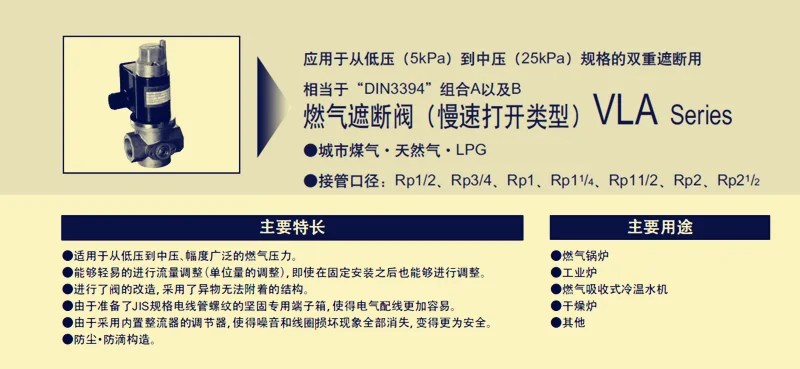 Японский газовый электромагнитный клапан CKD VLA-32-P Газовый запорный Медленное