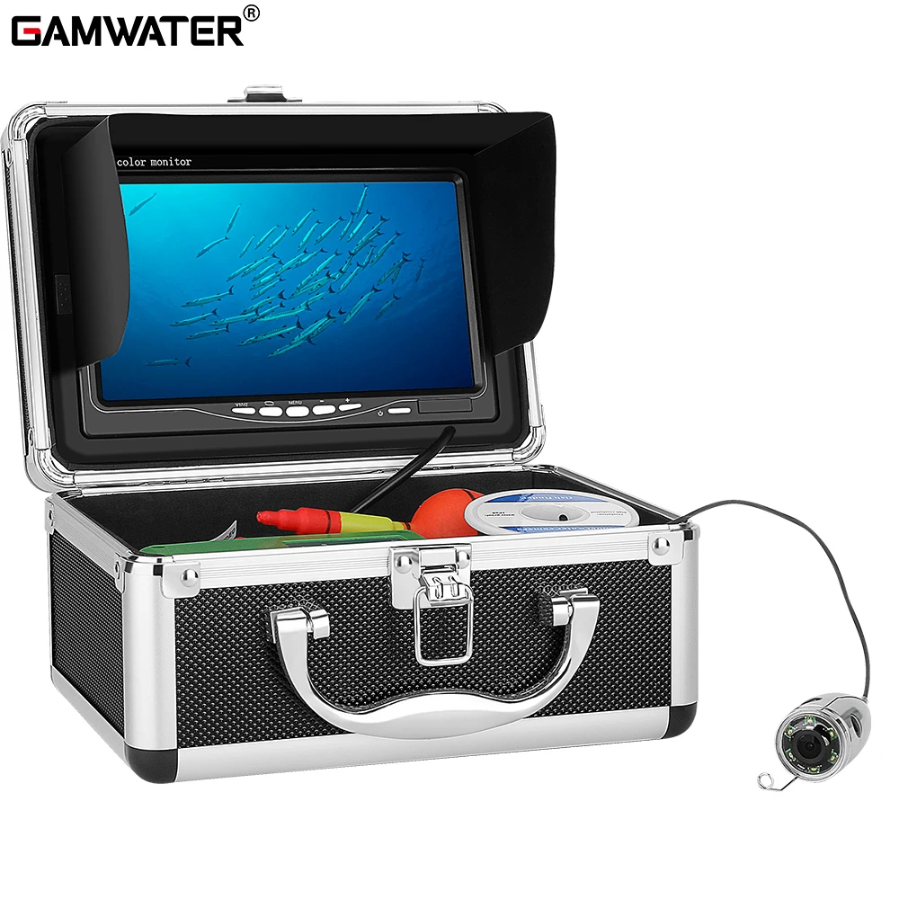 

Видеокамера для подводной рыбалки GAMWATER, набор из 6 светодиодный ных ламп с цветным монитором 7 дюймов для подледной рыбалки