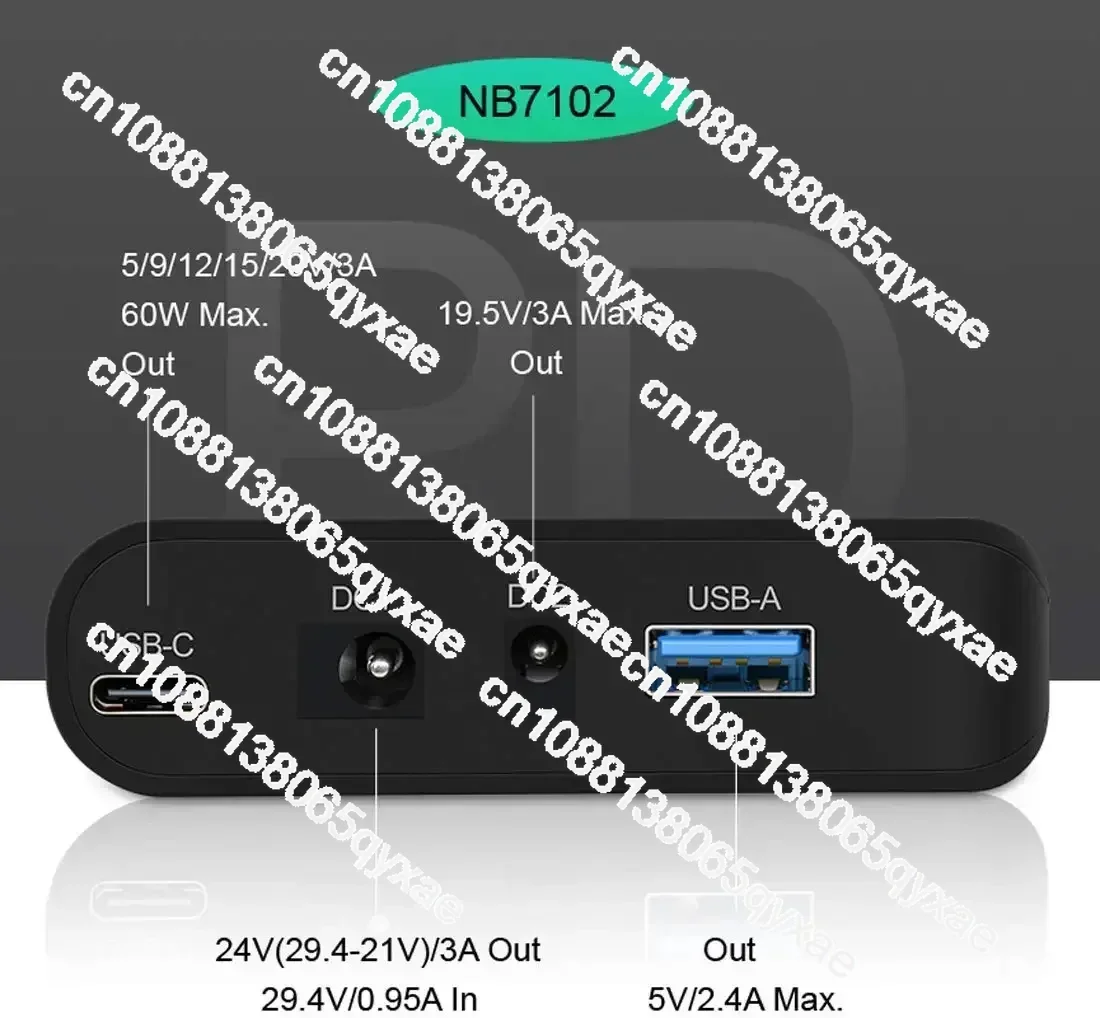 NB7102 DC USB-C 3 7 V 17500mAh 64.75Wh 18650 литий-ионная аккумуляторная батарея TalentCell комплект