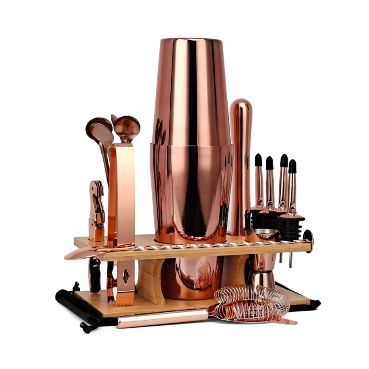 

Набор для приготовления коктейлей, 17 шт., набор для бармена для миксера, винного мартини, инструмент для бара из нержавеющей стали, стандартный