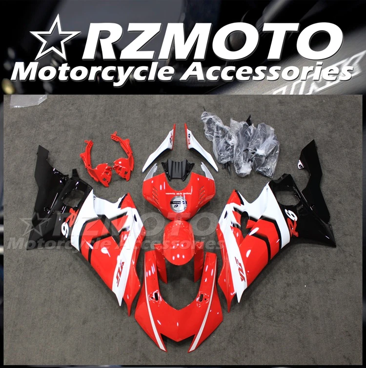

4Gifts New ABS Motorcycle Fairing Fit For YAMAHA YZF R6 2017 2018 2019 2020 2021 2022 Bike Fairings Kit Shell Red White