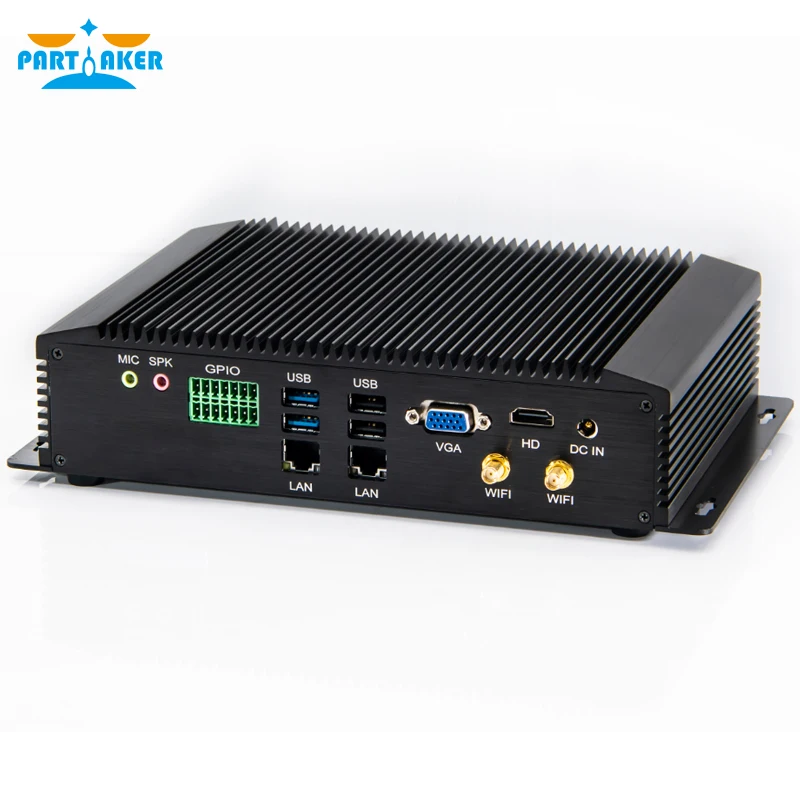 Industrial Mini PC Intel Core i7 8550U i5 8250U i3 6157U i5 7267U with 6COM RS232 RS422 RS485 HDMI VGA GPIO PS2 ports