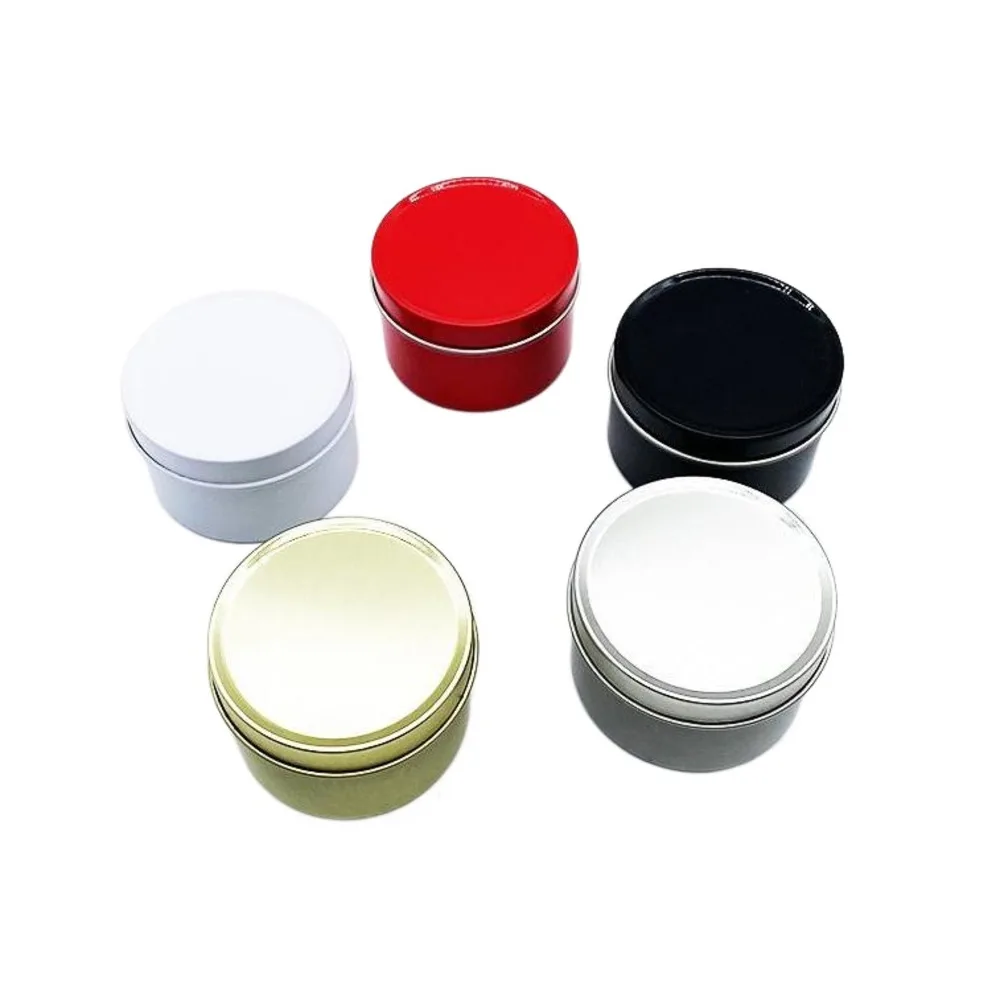 

Wholesale Storage Boxes Bins Candle Tin 5oz Containers Metal Case For Dry Lip Balm, Camping, Party Favors