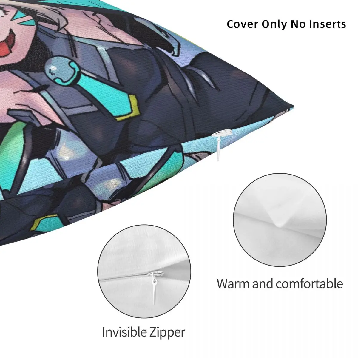 Prestige Battle Cat Jinx Square Pillow Case League Game Legends Cushion Covers Fashion Decorative Pillowcase for Home