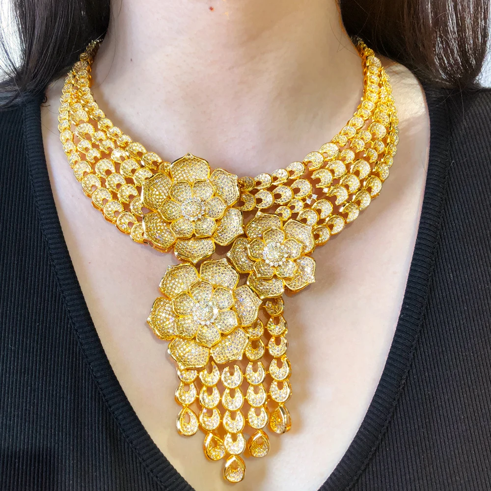 Missvikki роскошное благородное большое ожерелье искусственное кольцо 4 шт. для