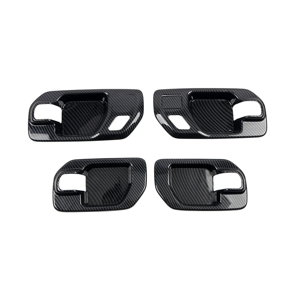 

4Pcs Carbon Fiber Inner Door Handle Bowl Panel Cover Trim for Chevrolet Silverado 2019 2020 2021 2022 Interior Mouldings