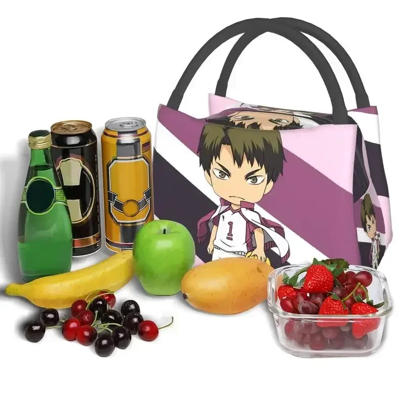 Индивидуальная сумка для обеда Chibi Ushijima Wakatoshi мужчин и женщин термоохладитель