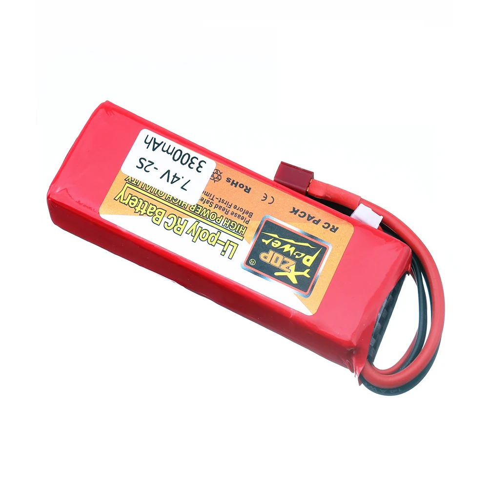 Фото Литий-полимерный аккумулятор Tplug 2S 7,4 В 3300 мАч для Wltoys 144001 124018 124019 12423 12428, комплекты аккумуляторов/зарядных устройств для радиоуправляемых вн... №5