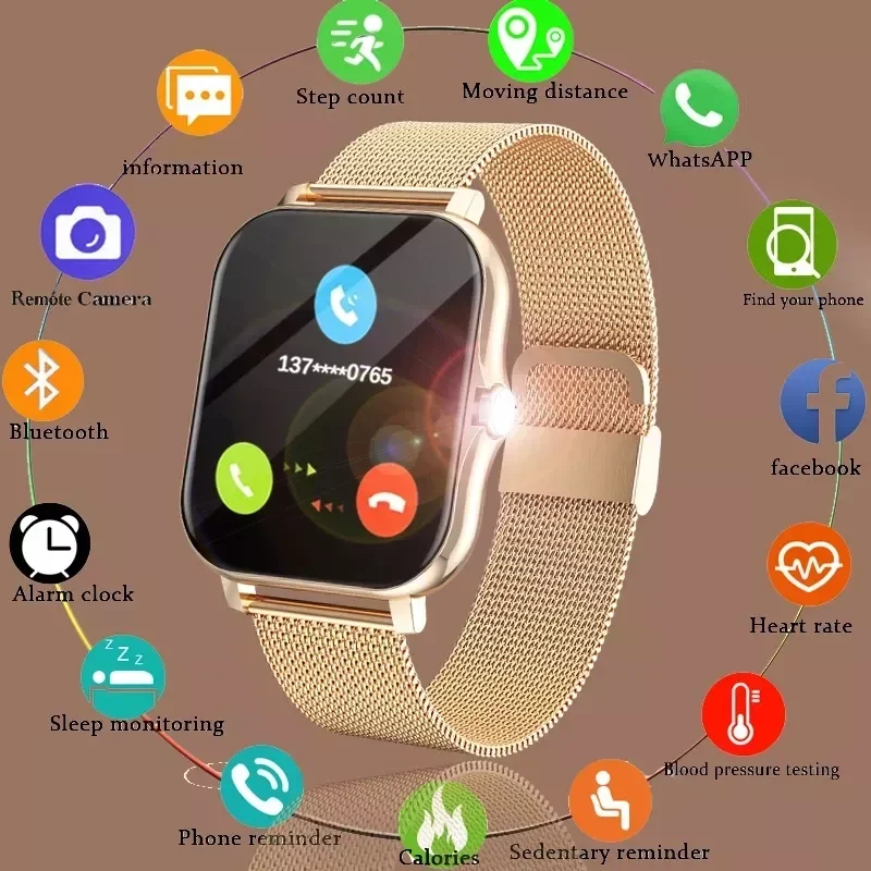 

Touch Sport Smart Watch Men Women Heart Rate Fitness Tracker Bluetooth call Smartwatch GTS 2 P8 pluswristwatch watch+Box