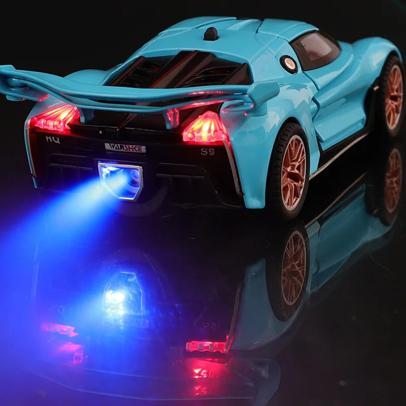 

1/24 HongQi S9 Diecasts Simulation Model Sport Car Cool Toy Exhaust Effects Spray & Light Alloy Body One Key Open Butterfly Door