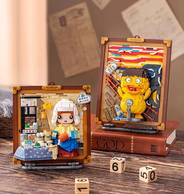 

Детский конструктор лоз мини-блоки, игрушки для мальчиков, пазл для девочек, подарок, милая картина, домашний декор 1288 1289