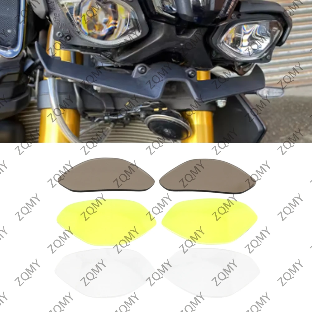 Фото 2 шт. Защитная крышка для фар, защита объектива для YAMAHA MT-10 FZ-10 2022 2003 2024 №1