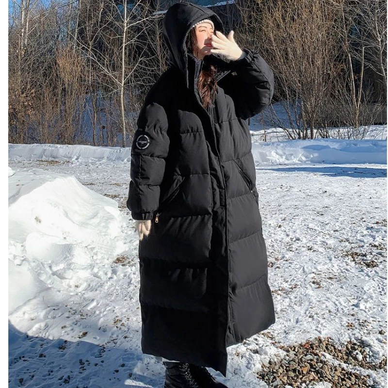 Winter Coat for Women Snowcoats Parkas Jackets Hooded Long Cotton Padded Jacket Oversize Korean Fashion Free Shipping New