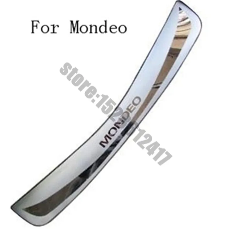 

stainless steel Rear Bumper Protector Sill Trunk Tread Plate Trim for Ford Mondeo 2007 to 2012 Car styling