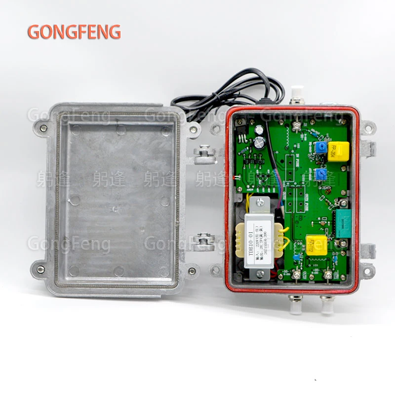 New CATV Signal Amplifier 220V/60V Unidirectional, Single Mode Home Amplifier With inch F Head EU Standard Power Supply