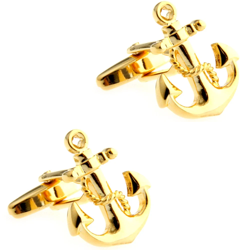 4 дизайна TZG Модные запонки Мужские Якорное колесо (2 пары/лот)