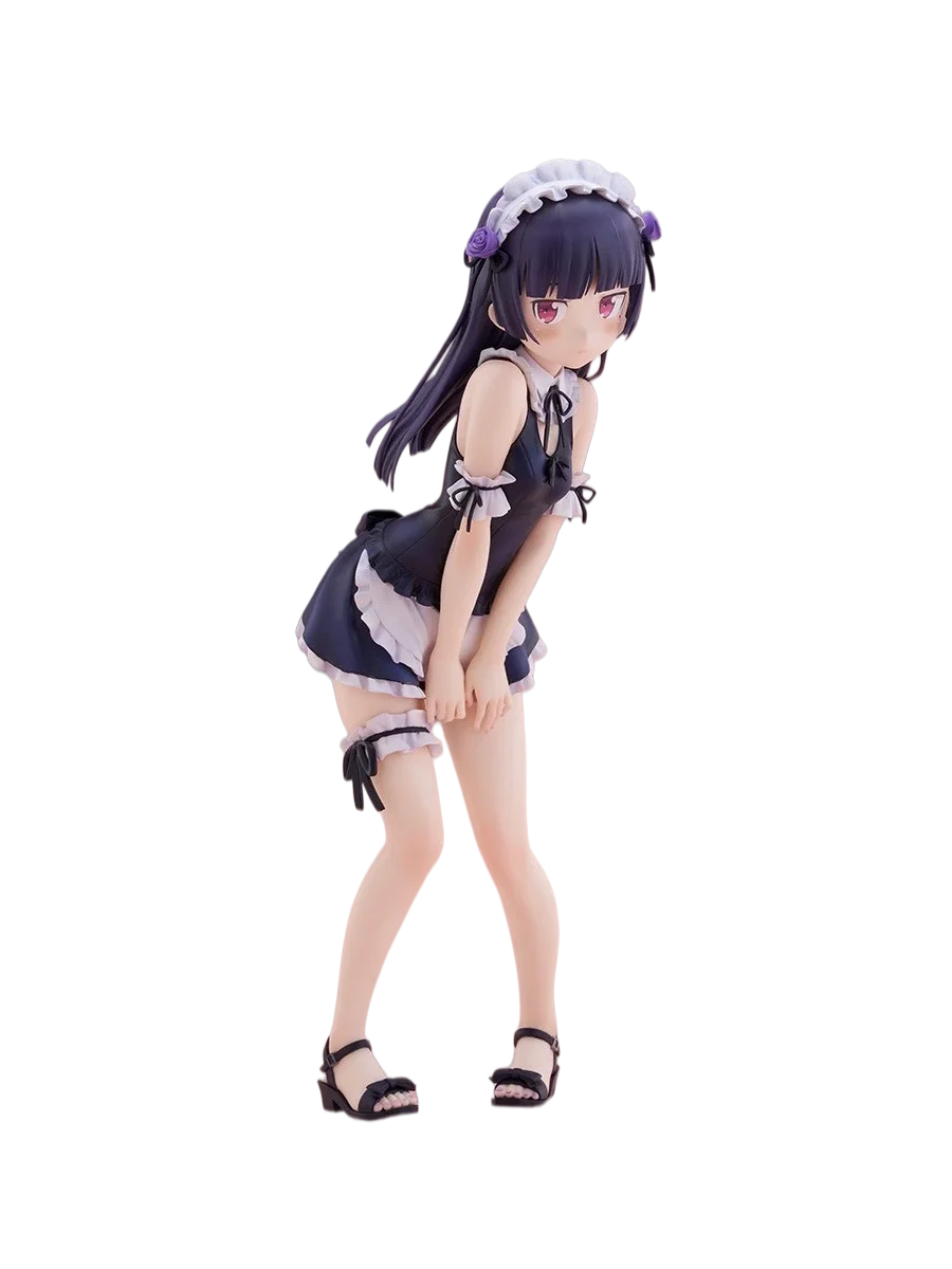 Фото Коллекционный набор фигурок FuRyu Oreimo 2: Кирино, Куронеко, Аясе в купальниках-костюмах горничных (3 шт.) – Аниме-фигурки, украшения для рабочего стола, праздничные подарки №3