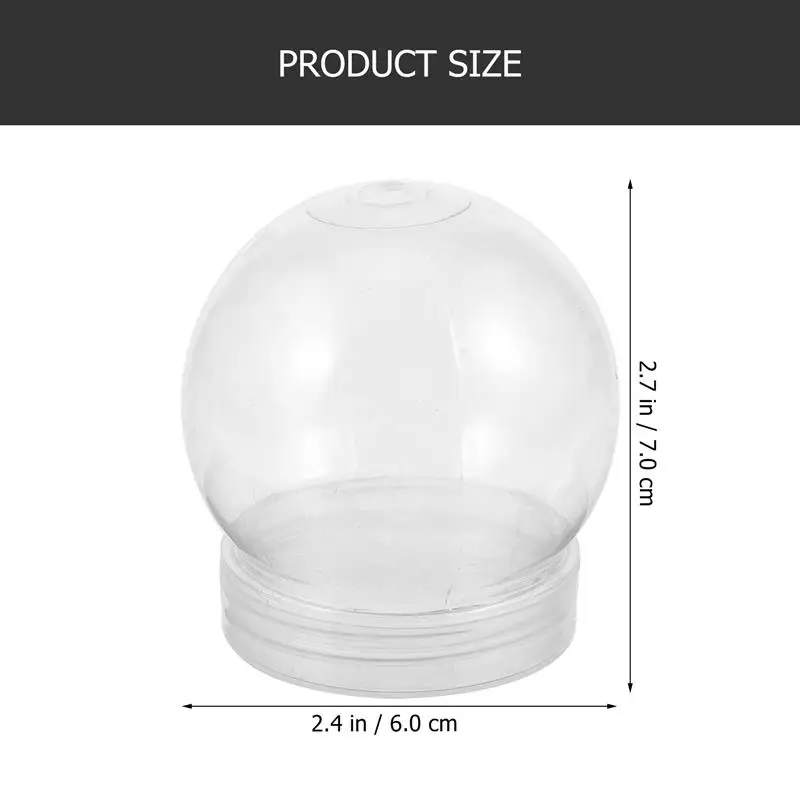 10 шт. глобусы для снежной воды с завинчивающейся крышкой пустой снежный шар