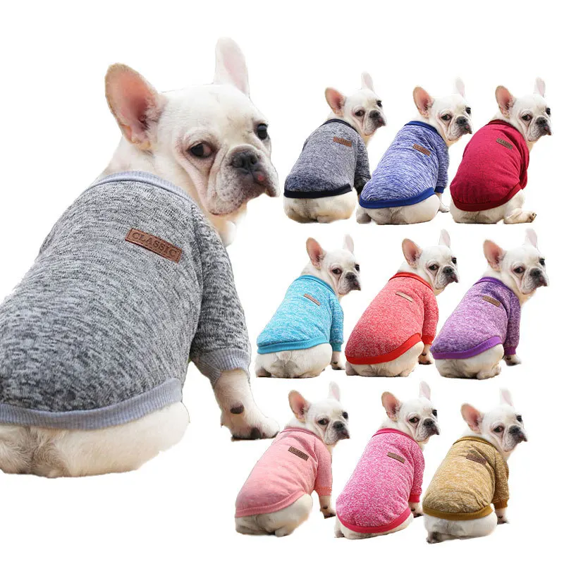 

French dog pug dog pet clothes autumn and winter new sweater two-leg clothing supplies wool small and medium-sized dog