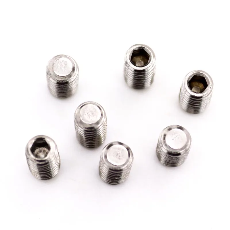 

M1.6 M2 M2.5 M3 M4 M5 M6 M8 M10 M16 DIN913 304 Шестигранная головка из нержавеющей стали, Шестигранная головка, плоский концевой болт, набор болтов