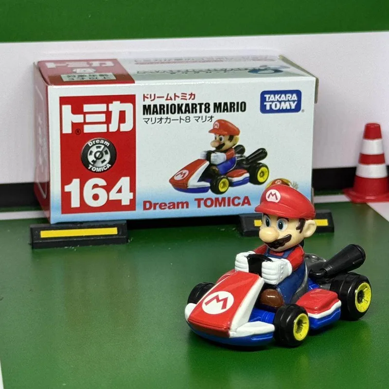 Фото TAKARA TOMY Dream Tomica №164 Mario Kart 8: Коллекционная модель автомобиля Марио из литого сплава – идеальный подарок для фанатов Nintendo и детей №1