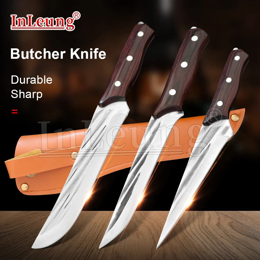 

Кованый охотничий нож для мясной резки мясной нож шеф-повара универсальный нож для резки мяса мясника рыбы острый нож для барбекю суши