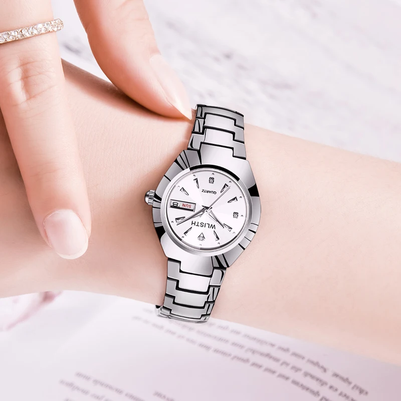 Wlisth Brand, 2021 New Set Diamond-encrusted Women's Watch, Waterproof Watch, Women's Business Watch, Night Light, Week display enlarge