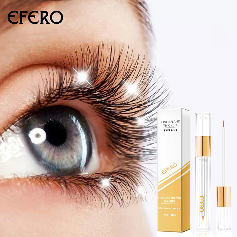 

EFERO Eyelash Growth Essence Longer and Fuller Eyelash Enhancer Serum Lengthening Thicker Lashes Eyelashes Growth Eye Care