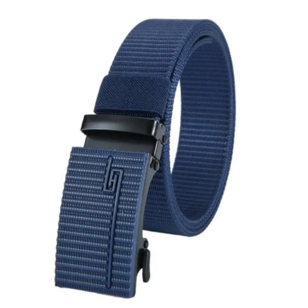 

Stylish Men Belt Solid Color Polyester Men Waistband Free Adjustment Men Waistband