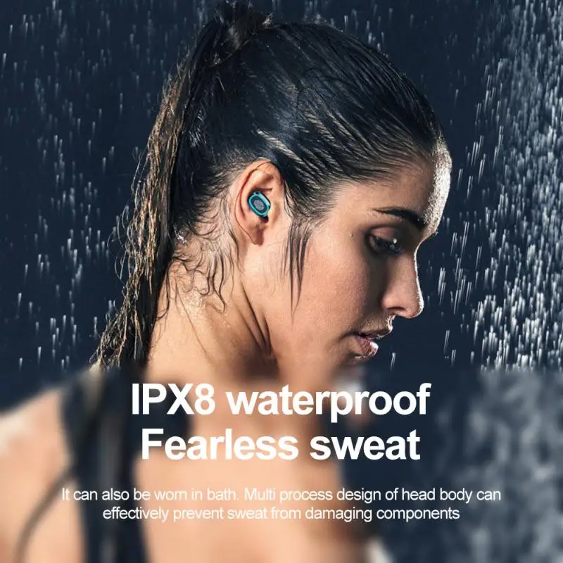 Беспроводные наушники Q8 TWS Bluetooth-совместимые спортивные наушники-вкладыши