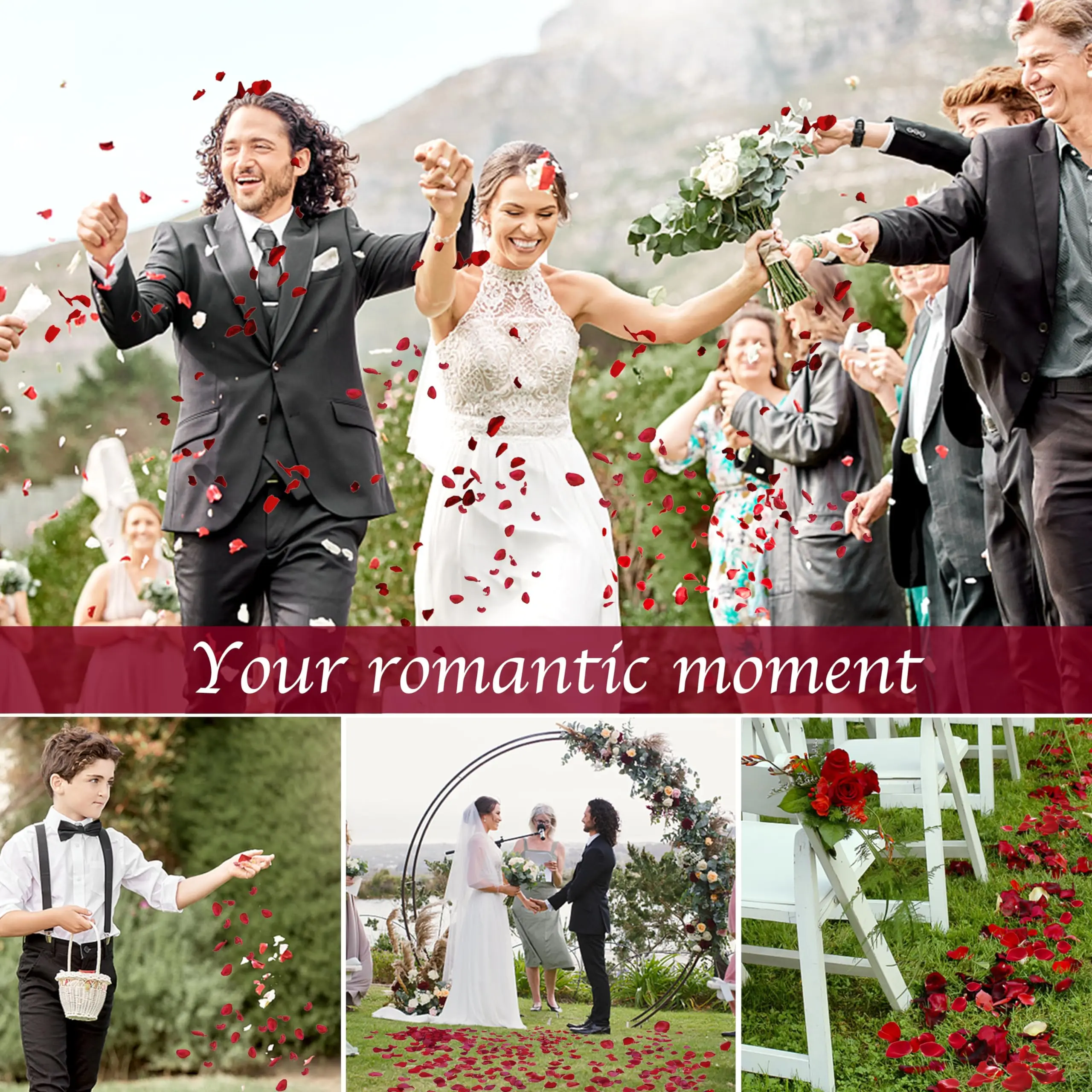 100% настоящие красные лепестки роз консервированные предложение украшение для