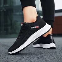 2022 spring and summer comfortable and breathable flying woven mens shoes fashion wear resistant running shoes casual sports