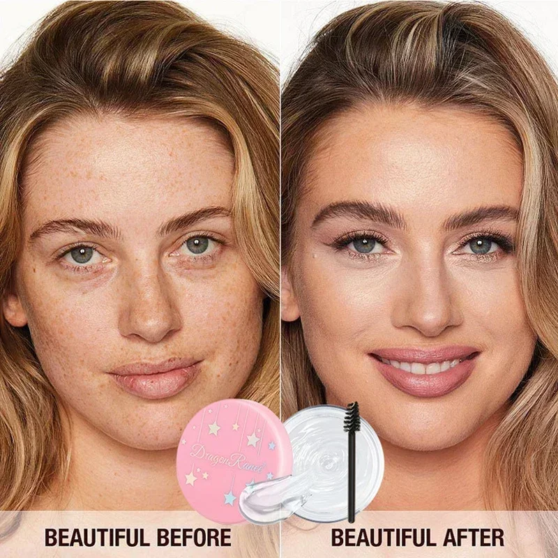 Прозрачная помада для бровей водостойкая быстросохнущая