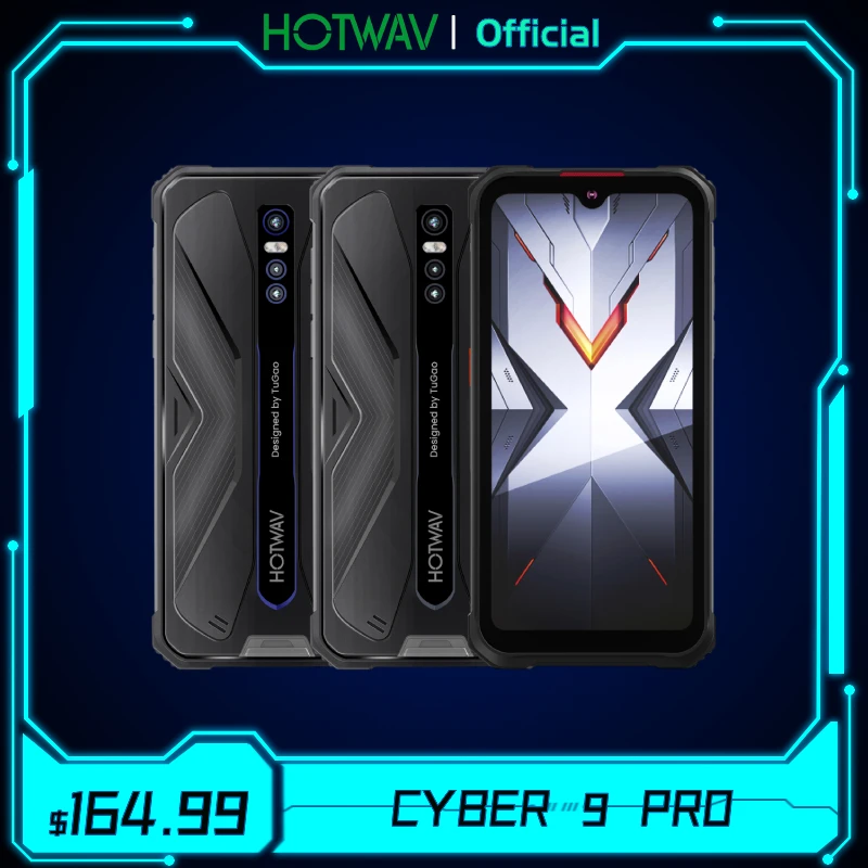hotwav cyber 9 pro rugged smartphone 8gb128gb 7500mah helio p60 octa core 6 3 mobile phone 48mp rear camera 4g cellphone 2022 free global shipping