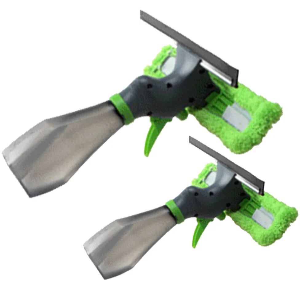 

1PC Multipurpose Window Squeegee Cleaner Window Wiper Sprayer Scrubber for Bathroom Living Room Green