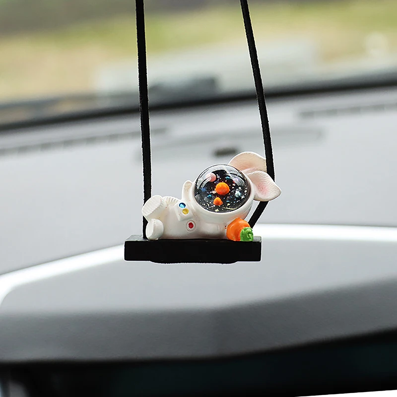 

1pcs Funny Astronau Car Mirror Pendant rearview mirror Auto Interior Decoration Pendant For Car Product Interior Accessories