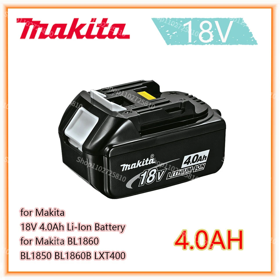 

Оригинальная Аккумуляторная Батарея Makita 18 в, 4,0 Ач, 5,0 Ач, 6,0 Ач, для электроинструментов с зеркальной заменой литий-ионных аккумуляторов LXT, BL1860B, BL1860, BL1850