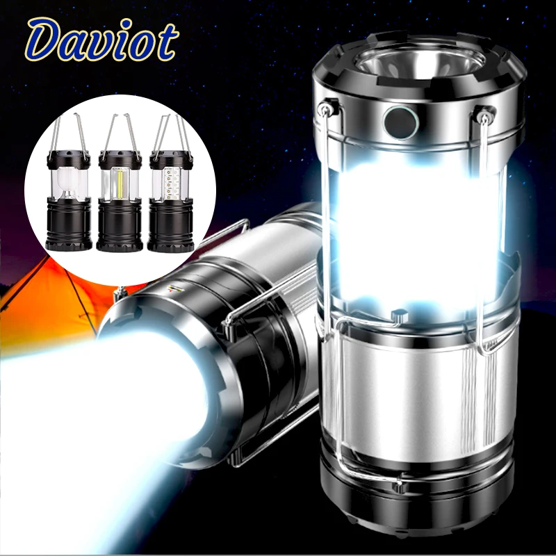 

30LED Solar Torch Outdoor Tent Light LED Foldable USB Rechargeable Camping Light Waterproof Portable Emergency Light Work Light