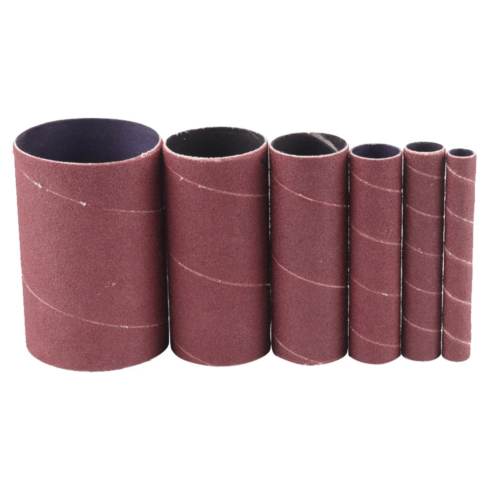 

12pcs 80/120Grit Sleeves Sanding Drum Mixed Oscillating Paper Polishing Wheel Power Tool For Sand Mills Sander Polishing Wood
