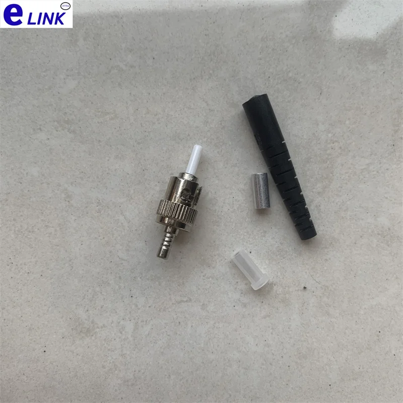 Комплект оптоволоконных коннекторов ST UPC с нестандартным керамическим