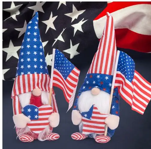 

2 шт., Безликие украшения в виде сердца, звезды, Дня независимости, гном, кукла гном, украшение на День Независимости, высокая шляпа, искусстве...