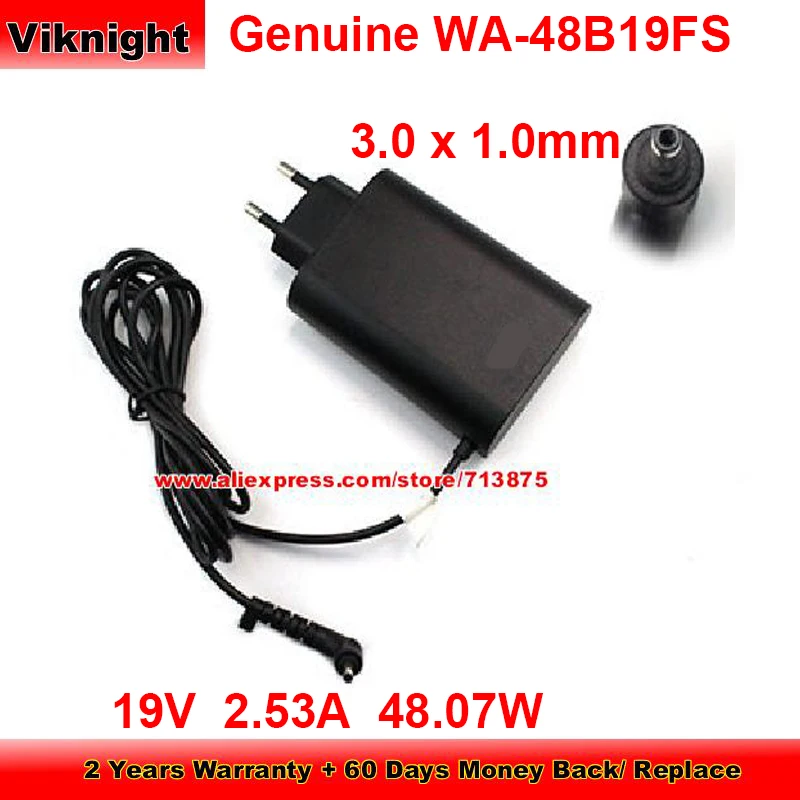 19v 2.53a For Lg Gram 15z970 14z980c Eay65249001 Wa-48b19fs With 3.0 X 1.0mm Tip