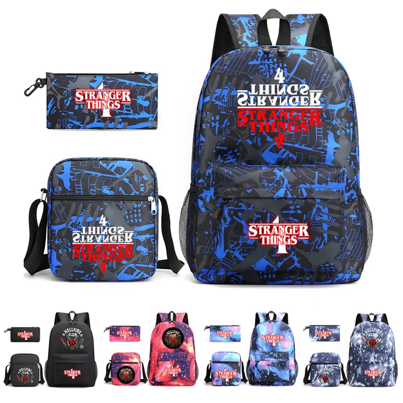 For Boys Girls School Backpack Teenager Student Rucksack Shoulder Bag Pencil Bags