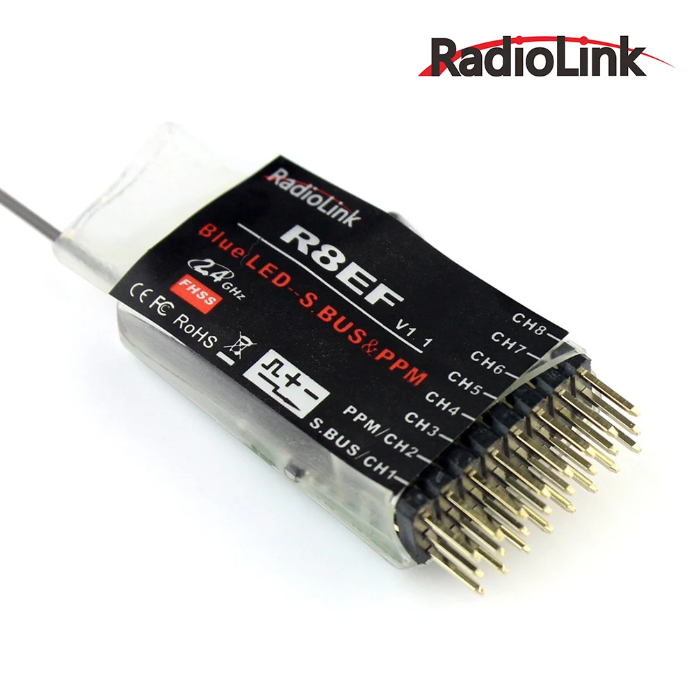 

Для радиоприемника R8EF 24G 8CH FHSS 8 каналов для T8FB поддержка SBUS PPM PWM