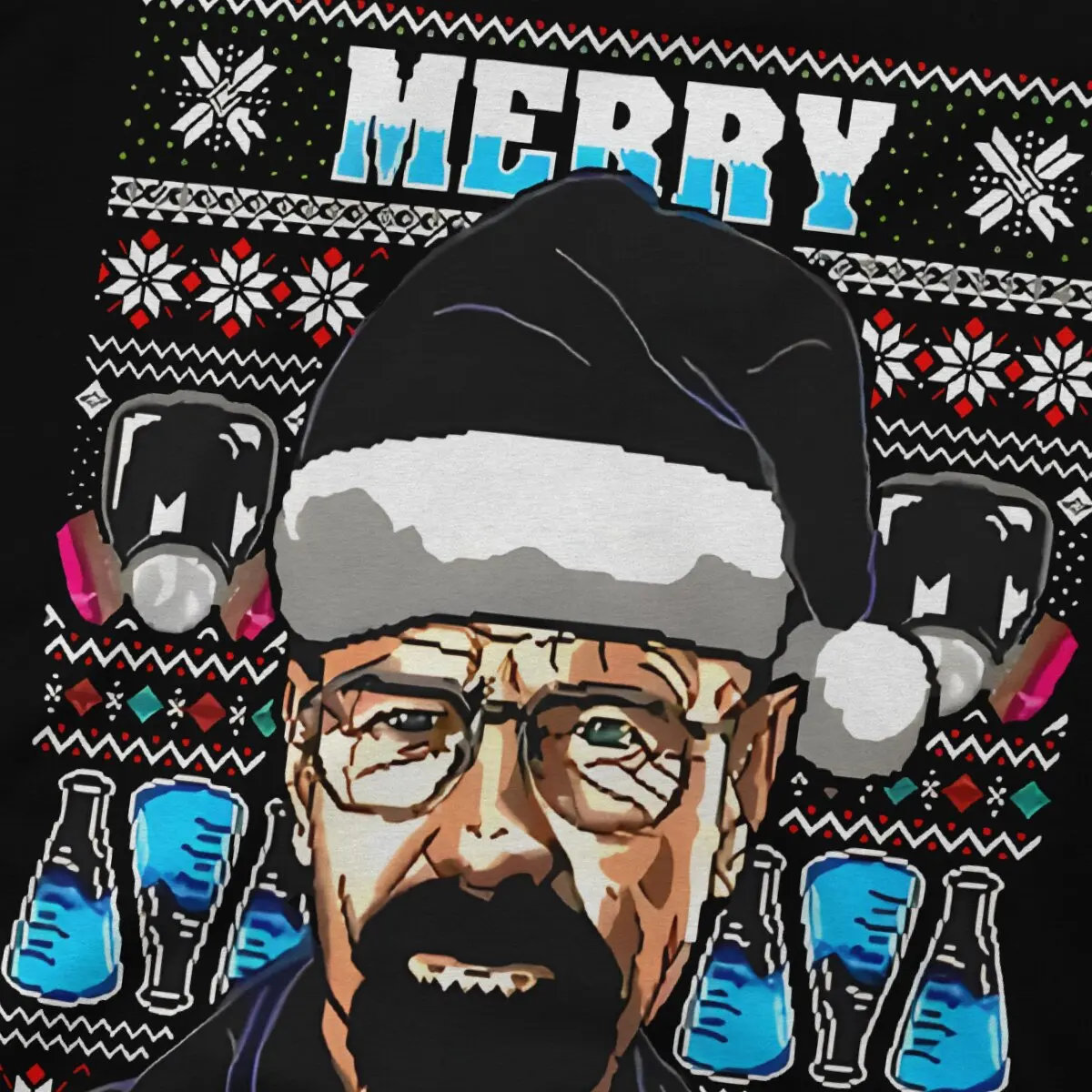 Мужские футболки Рождественская забавная хлопковая футболка с коротким рукавом