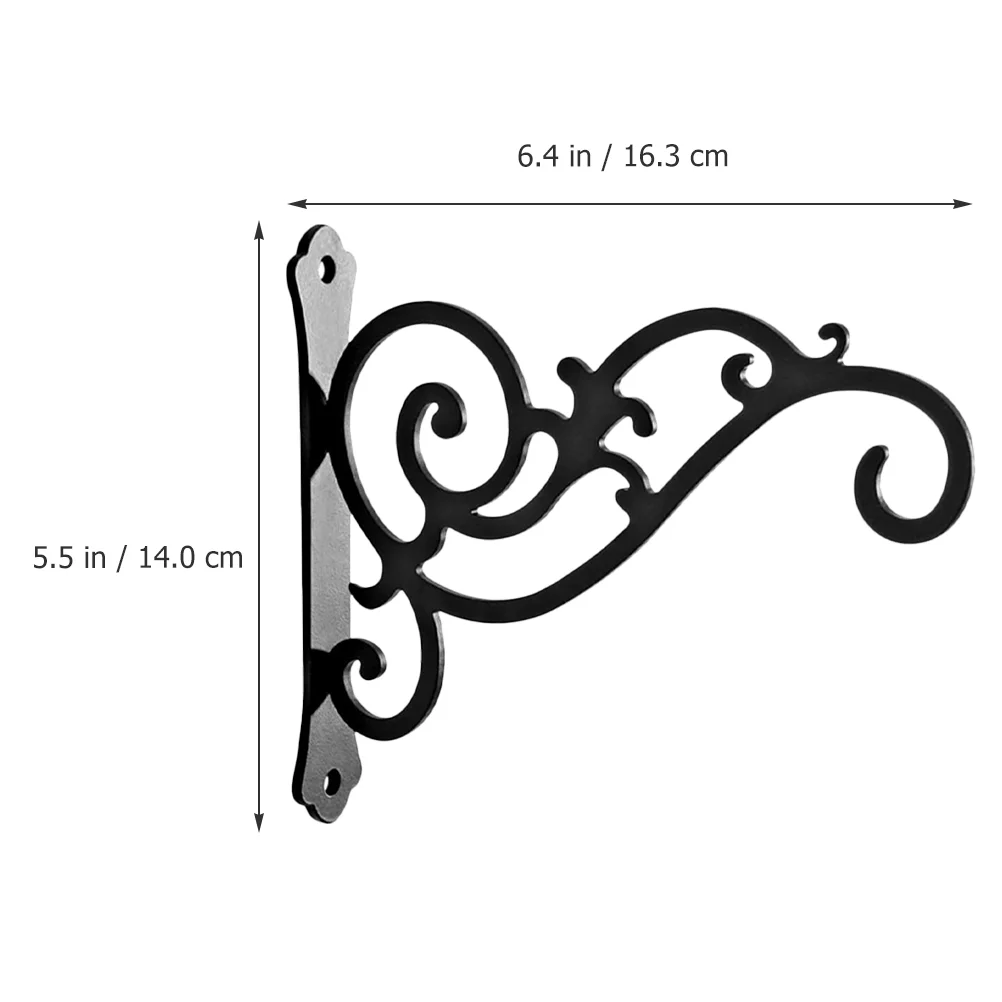 

Hook Wall Planter Mounted Flower Basket Hanger Home Hanging Bracket Holder Decor